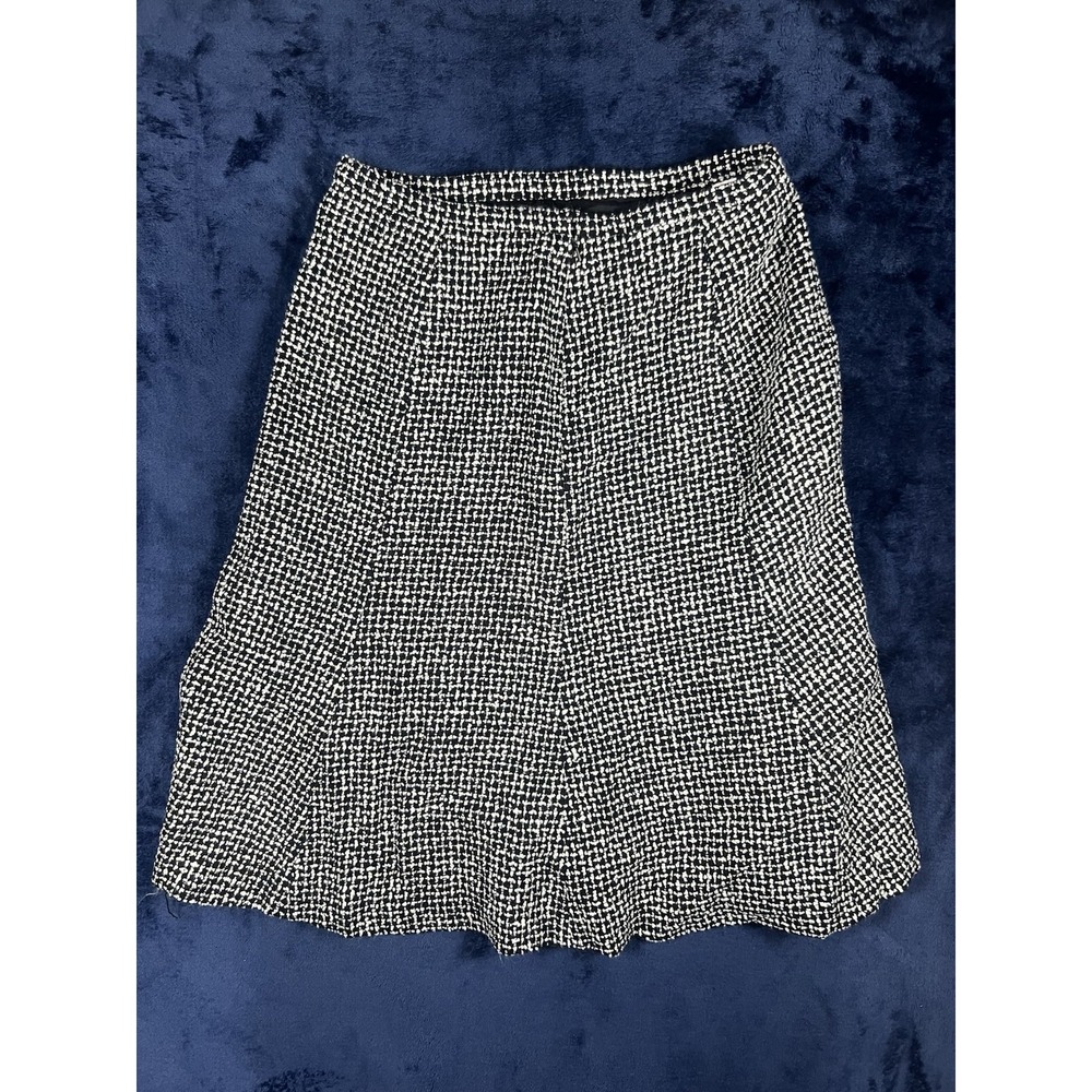 Talbot's fit and flare black and white Size 10 Skirt‎